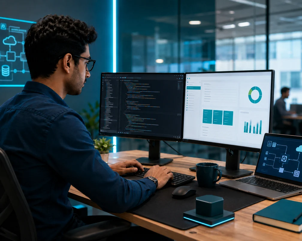 Business Central developer working with AL code extensions and ERP integrations